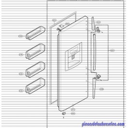 Joint de Porte Congelateur pour Réfrigérateur  LG