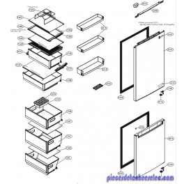 Balconnet de porte pour Réfrigérateur LG Balconnet de porte pour Réfrigérateur LG