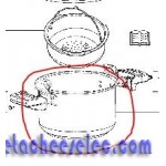 Cuv en inox 4.5L pour autocuiseur SEB 