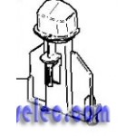 Levier/verrou+Ressort/gris pour Batteur PREP MIX + MOULINEX