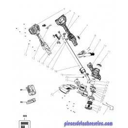 Sortie Entree Carte Circuit Imprimé pour Coupe Bordures BLACK + DECKER