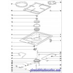 Couvercle Bruleur Exterieur pour Table de Cuisson MIELE