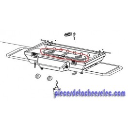 BRULEUR 28 Mb (2 VENTURIS) pour plancha Campingaz BRULEUR 28 Mb (2 VENTURIS) pour plancha Campingaz