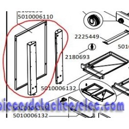 PANNEAU LATERAL GAUCHE OU DROITE NOIR pour barbecue campingaz