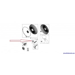 Carter Moteur Noir Pour Ventilateur Rowenta Essential+ anti-moustique Carter Moteur Noir Pour Ventilateur Rowenta Essential+ anti-moustique