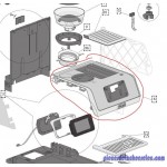 ENSEMBLE COUVERCLE pour cafetière delonghi 