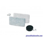 Lingette*2+Filtre mousse Pour Aspirateur/Nettoyeur Vapeur Clean & Steam Rowenta