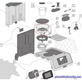 BAC À GRAINS pour cafetière delonghi 