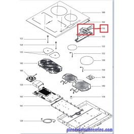 Carte Afficheur pour Plaque de Cuisson SAUTER Carte Afficheur pour Plaque de Cuisson SAUTER