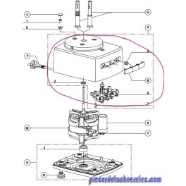 SUPPORT MOTEUR COMPLET pour préparateur culinaire MAGIMIX SUPPORT MOTEUR COMPLET pour préparateur culinaire MAGIMIX