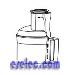 CUVE COMPLETE ANTHRACITE pour robot culinaire magimix 