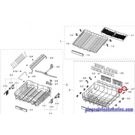 Panier Inférieur pour Lave Vaisselle SAMSUNG Panier Inférieur pour Lave Vaisselle SAMSUNG