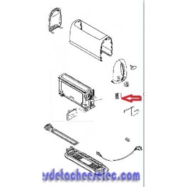 Bouton x3 noir pour Grille Pain subito moulinex Bouton x3 noir pour Grille Pain subito moulinex