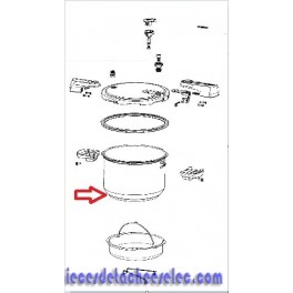Cuve/8l/inox pour Cocotte Seb Cuve/8l/inox pour Cocotte Seb