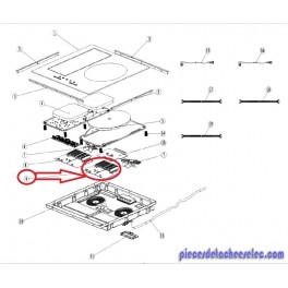 Electronique de Puissance Droite pour Plaque de Cuisson IXINA Electronique de Puissance Droite pour Plaque de Cuisson IXINA