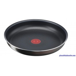 Tefal Ingenio Poêle 28 cm, Non induction, Revêtement antiadhésif, Empilable, Compatible lave-vaisselle, Easy Plus