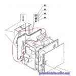 PAROI LATERALE GAUCHE pour machine magimix 