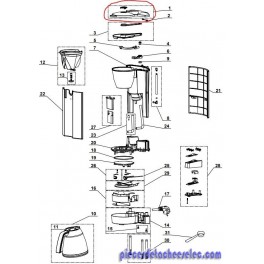 Couvercle pour machine à café magimix Couvercle pour machine à café magimix