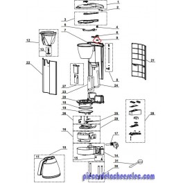 COLLERETTE ASSEMBLAGE pour cafetière magimix COLLERETTE ASSEMBLAGE pour cafetière magimix