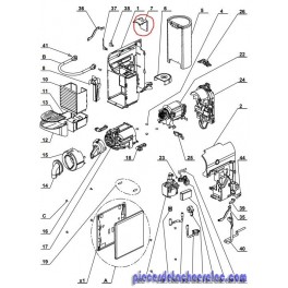 CACHE BOUTON pour cafetière nespresso MAGIMIX