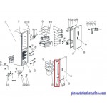 Joint de Porte Congelateurpour Refrigerateur CURTISS / VALBERG