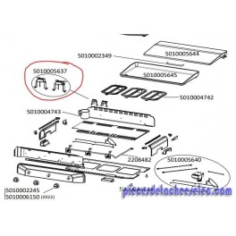 ELECTRODES SUPPORTS pour plancha campingaz