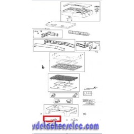 Couvercle/inferieur/gauche pour Grille Viande TEFAL Couvercle/inferieur/gauche pour Grille Viande TEFAL