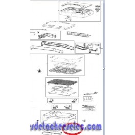 Couvercle/inferieur/droite pour Grille Viande TEFAL Couvercle/inferieur/droite pour Grille Viande TEFAL