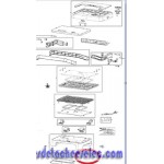 Couvercle/inferieur/droite pour Grille Viande TEFAL