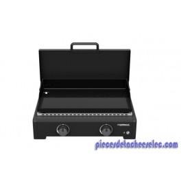 PLANCHA GAZ OTHELLO 2 L - Châssis acier - Plaque acier - Couvercle de protection PLANCHA GAZ OTHELLO 2 L - Châssis acier - Plaque acier - Couvercle de protection
