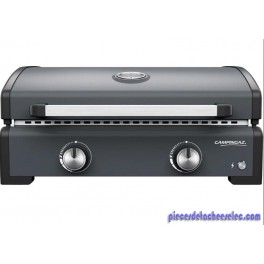 PLANCHA GAZ A POSER SIGMA 2 COOK - Châssis acier - Plaque fonte - Couvercle de cuisson