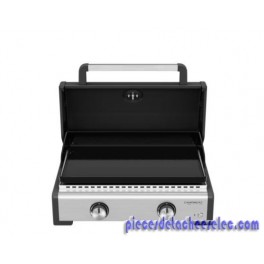 PLANCHA GAZ A POSER MASTER 2 COOK - Châssis inox - Plaque fonte - Couvercle de cuisson - Housse incluse