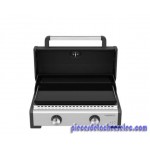 PLANCHA GAZ A POSER MASTER 2 COOK - Châssis inox - Plaque fonte - Couvercle de cuisson - Housse incluse