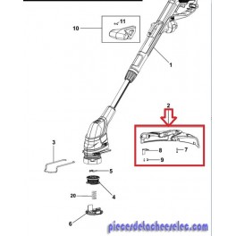 Sortie Ensemble Protecteur pour Coupe Bordure BLACK DECKER