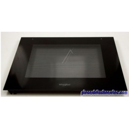 Vitre de Porte de Four + Équerres 594x480x4mm  pour Four Whirlpool