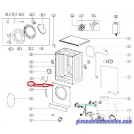 Façade de Porte pour Lave Linge SABA Façade de Porte pour Lave Linge SABA