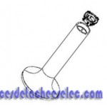 Pied/tube/blanc pour Ventilateur TURBO SILENCE EXTREM ROWENTA