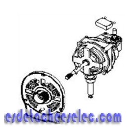 Moteur+Flasque/avant pour Ventilateur TURBO SILENCE EXTREM ROWENTA Moteur+Flasque/avant pour Ventilateur TURBO SILENCE EXTREM ROWENTA