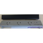 Consoles Haut + Bas Lisse Gris Clair pour Barbecue 3 - 4 SERIES Campingaz