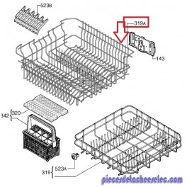 Panier Supérieur pour Lave Vaisselle ELECTROLUX Panier Supérieur pour Lave Vaisselle ELECTROLUX