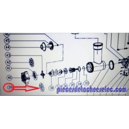 Grille 3 mm Pour Hachoir MGS120 KITCHENCHEF Grille 3 mm Pour Hachoir MGS120 KITCHENCHEF