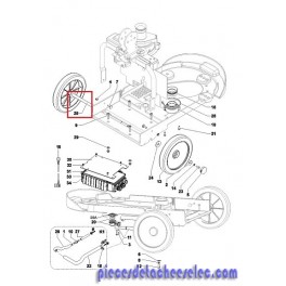Axe des Roues D.12mm pour Autolaveuse SC351 nilfisk Axe des Roues D.12mm pour Autolaveuse SC351 nilfisk