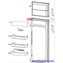 Porte rc Réfrigérateur avec Joint pour Réfrigérateur FAURE Porte rc Réfrigérateur avec Joint pour Réfrigérateur FAURE