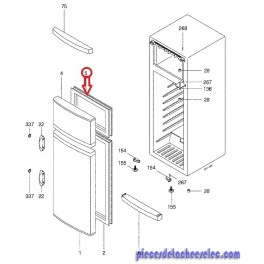 Porte avec Joint pour Réfrigérateur Vedette