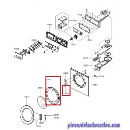 Cadre Inférieur de Porte pour Machine à Laver SAMSUNG Cadre Inférieur de Porte pour Machine à Laver SAMSUNG