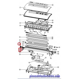 Ensemble Bouton gauche de déverrouillage du couvercle pour Emballeuse Sous Vide VS2660 Kitchen Chef Ensemble Bouton gauche de déverrouillage du couvercle pour Emballeuse Sous Vide VS2660 Kitchen Chef