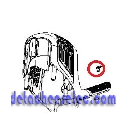 Cache/vis/noir pour aspirateur à main Rowenta