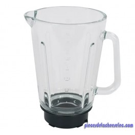 Bol Blender en Verre + Embase Noir pour Mixer Moulinex