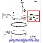 Poignee/couvercle/gris pour Cocotte Optima SEB