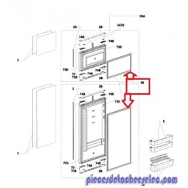 Joint de Porte ( Réfrigérateur+ Congélateur) pour Réfrigérateur DOMETIC Joint de Porte ( Réfrigérateur+ Congélateur) pour Réfrigérateur DOMETIC